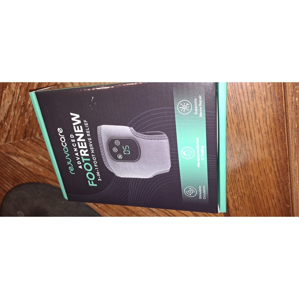 Rejuvacare Advanced Foot Renew 3-In-1 Foot Nerve Relief Massage & Heat Therapy